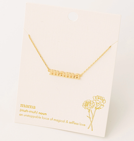 Mama Print Charm Necklace