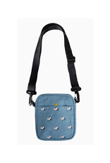 Snoopy Embroidered Crossbody Bag (Denim)