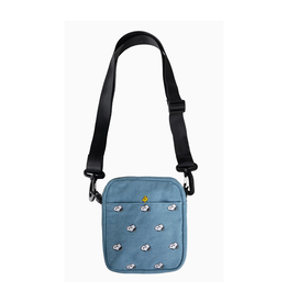 Snoopy Embroidered Crossbody Bag (Denim)
