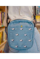 Snoopy Embroidered Crossbody Bag (Denim)