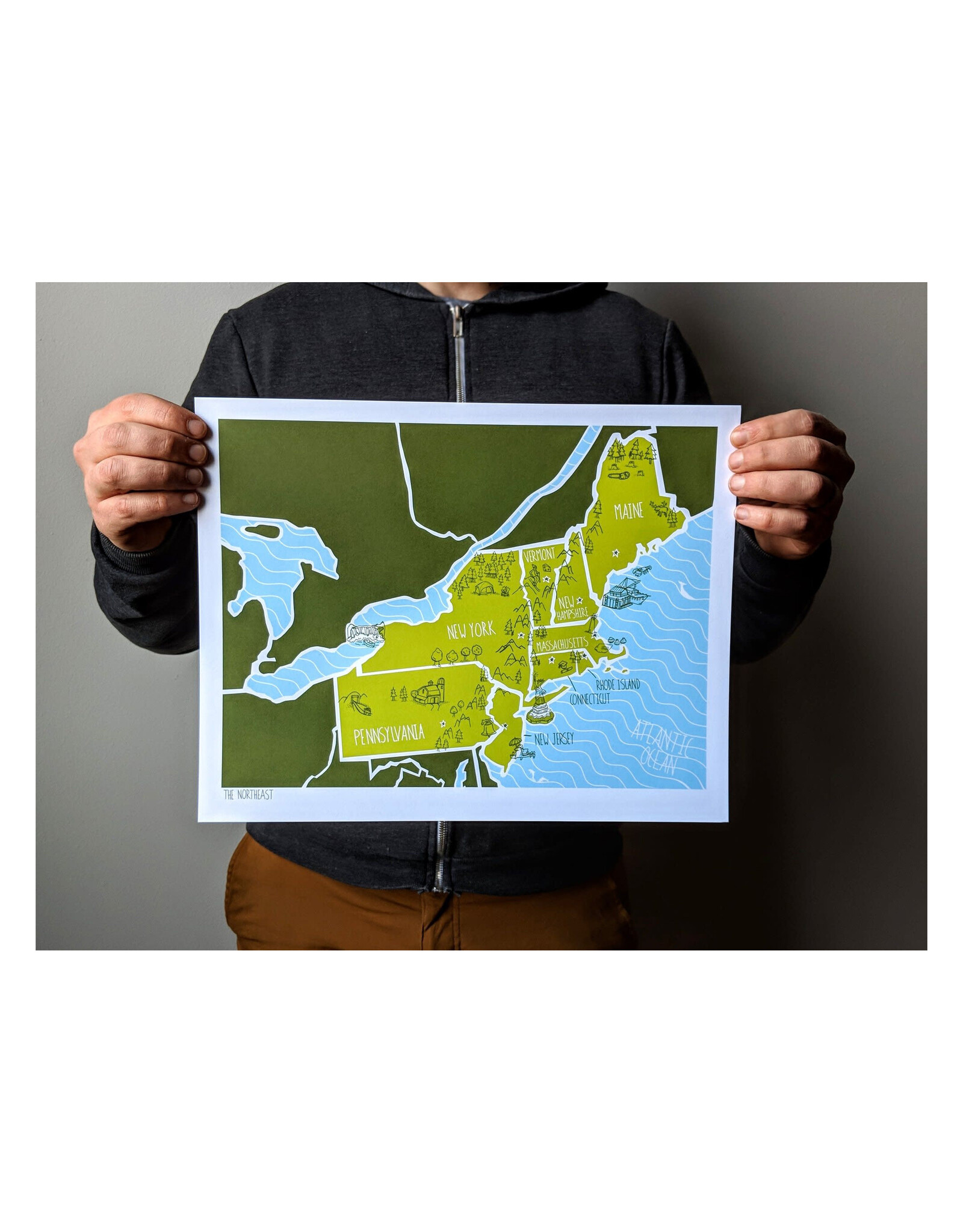 American Atlas - Northeast Print (Small)