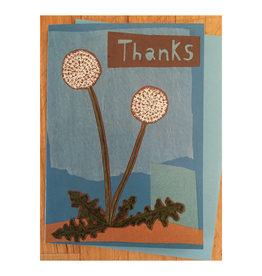 Dandelion Thanks Greeting Card