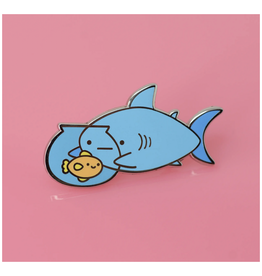Goldfish Shark Enamel Pin *