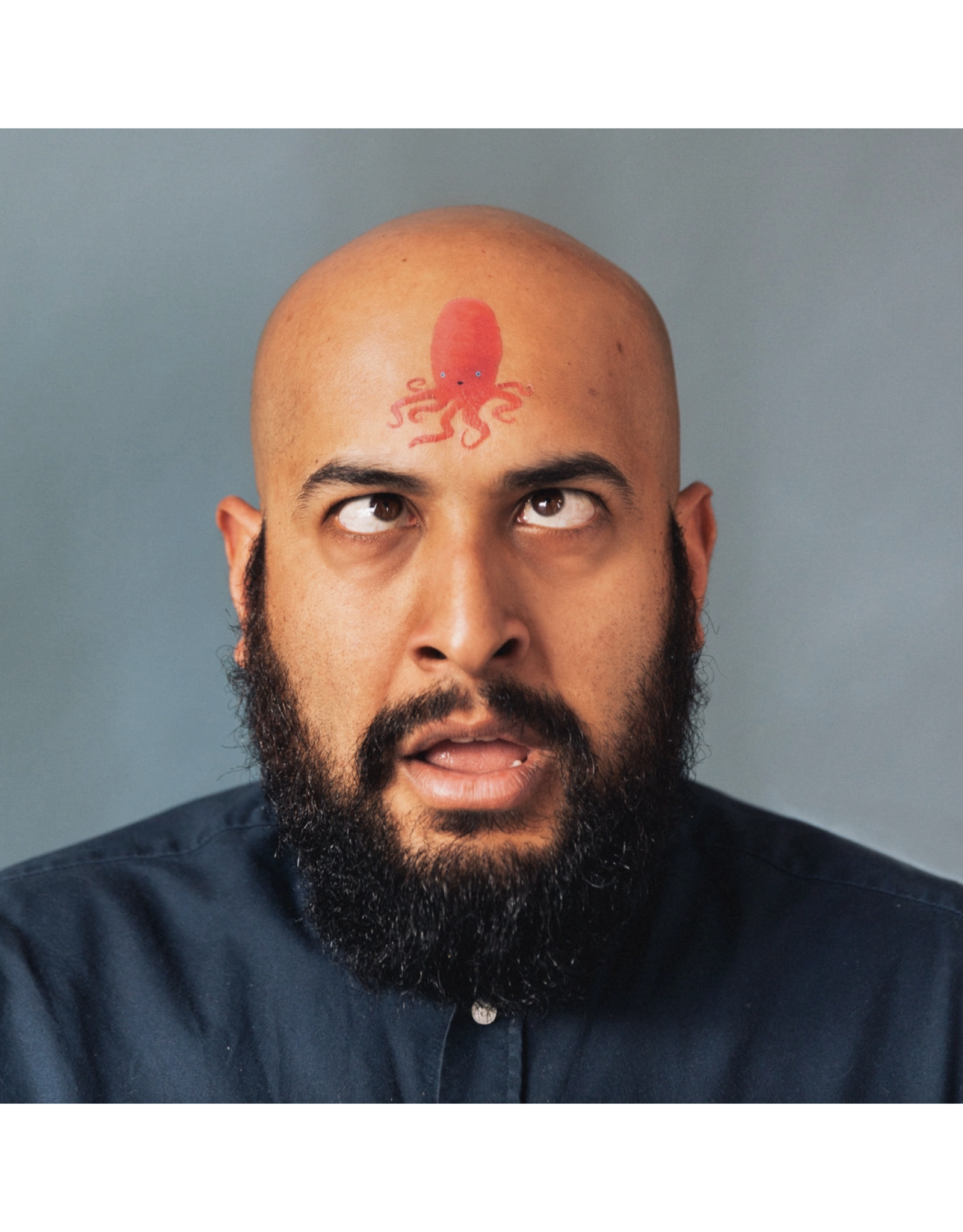 Ruby Octopus Tattoo Pair