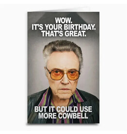 Christopher Walken More Cowbell Birthday Card Christopher Walken More Cowbell Birthday Card