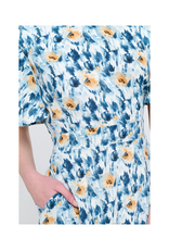 Flutter Sleeve Watercolor Floral Dress