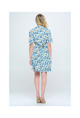 Flutter Sleeve Watercolor Floral Dress