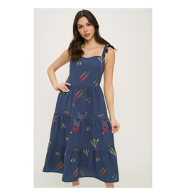 Veggie Garden Embroidered Dress