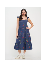 Veggie Garden Embroidered Dress