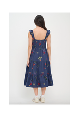 Veggie Garden Embroidered Dress