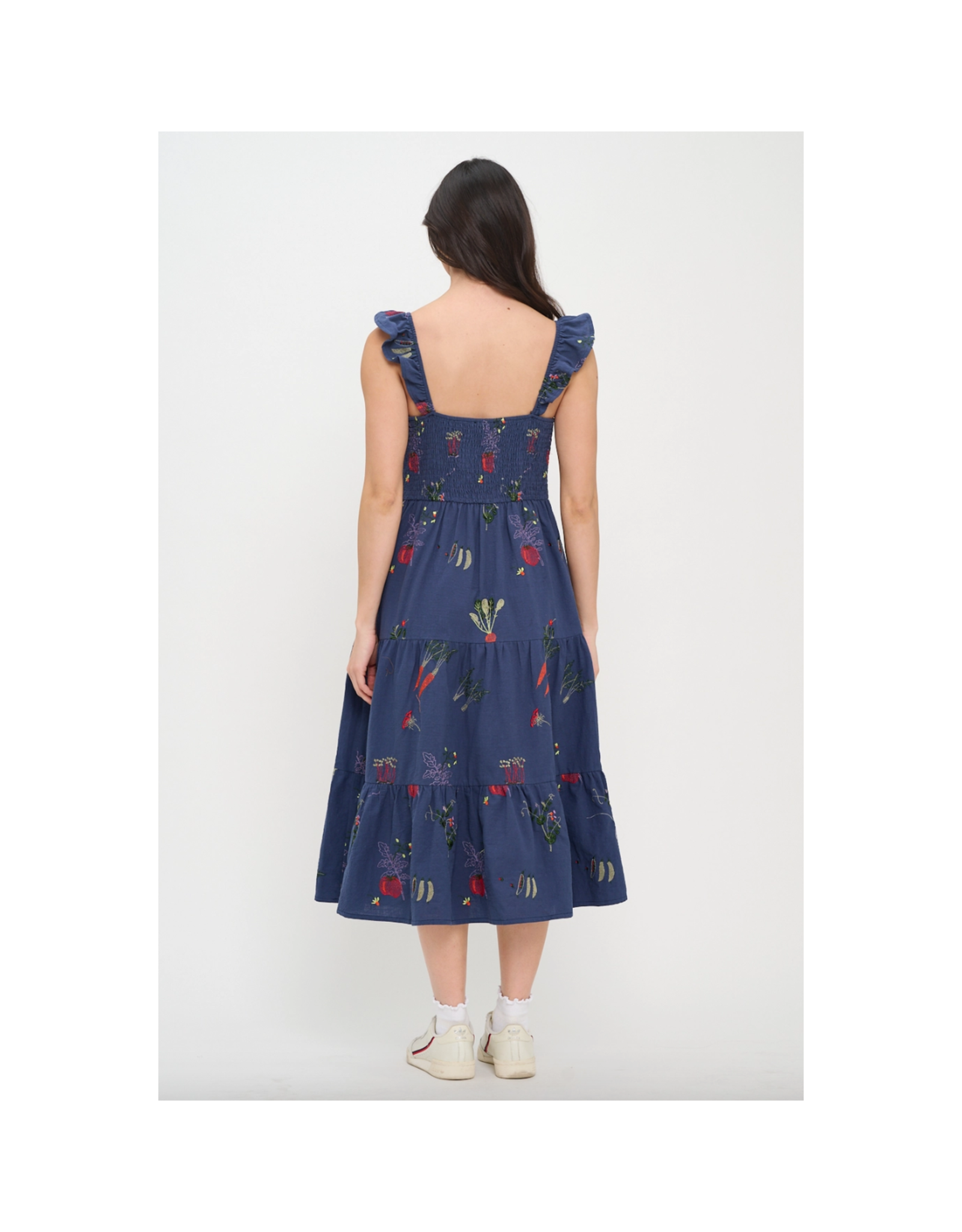Veggie Garden Embroidered Dress