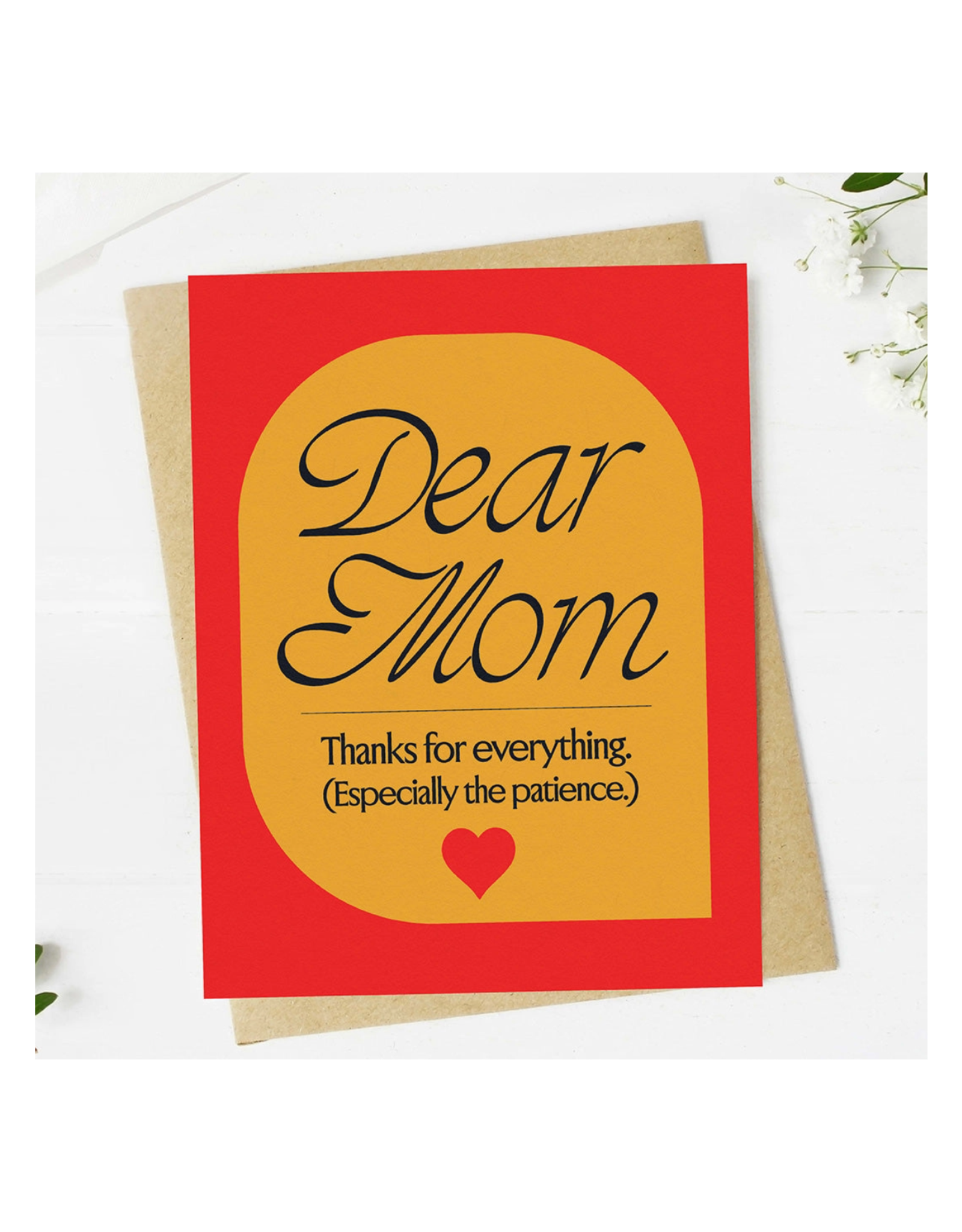 Dear Mom, Thanks For Everything Greeting Card