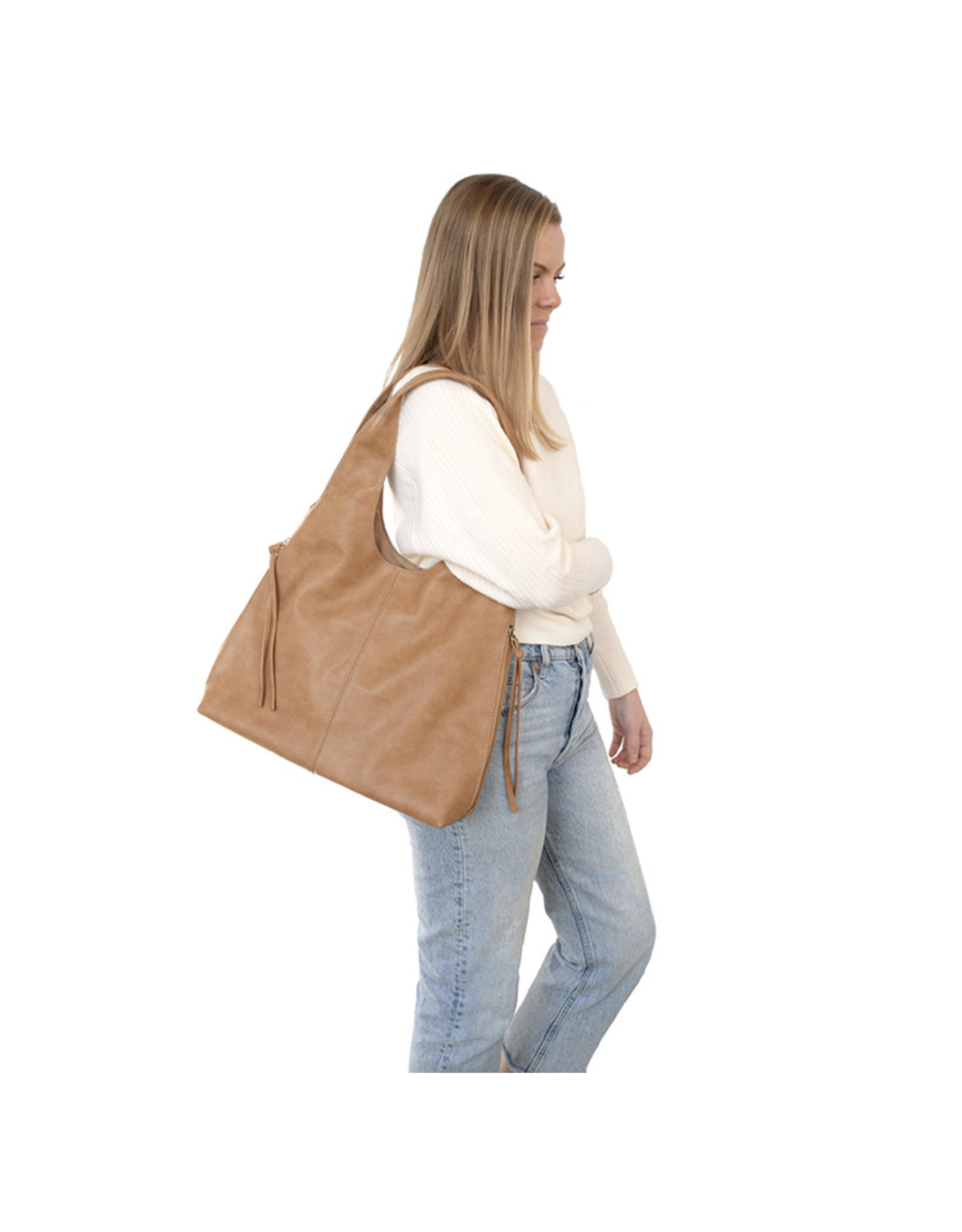 Claire Hobo Bag - Tan