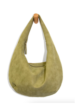 Bianca Soft Crescent Shoulder Bag - Sage