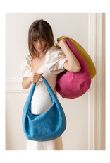 Bianca Soft Crescent Shoulder Bag - Cobalt