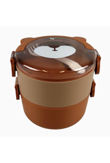 Double Stacked Bear Lunchbox with Spoons