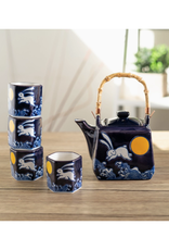 Moon Rabbit Tea Set For 4