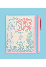 Love You Mama Llama Greeting Card