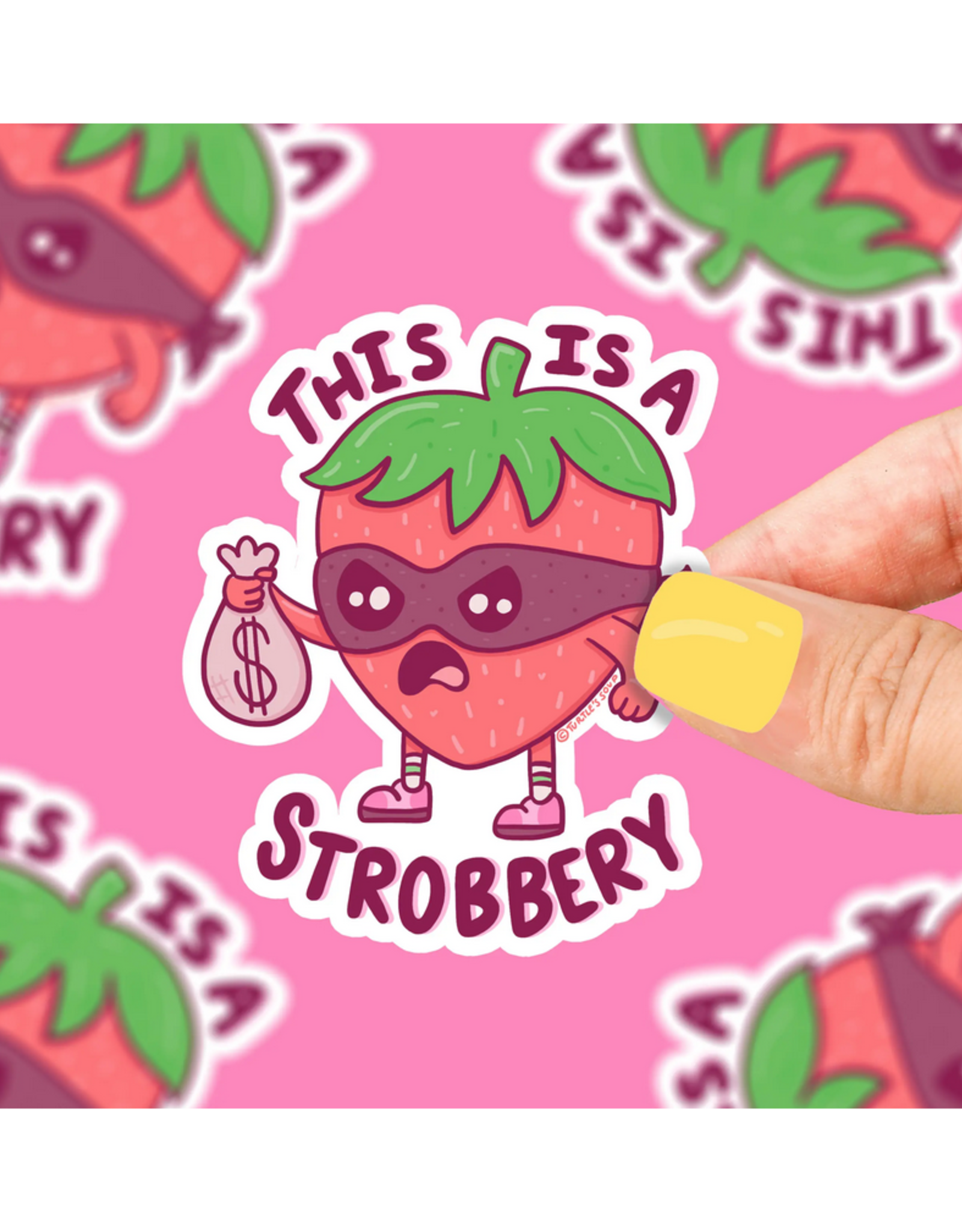 This is a Strobbery Sticker