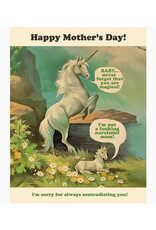 Unicorn Not A Narcissist Mother's Day Greeting Card