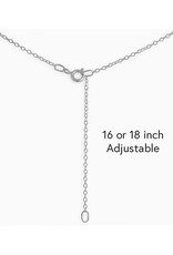 Silver Bear with Bronze Moons Necklace
