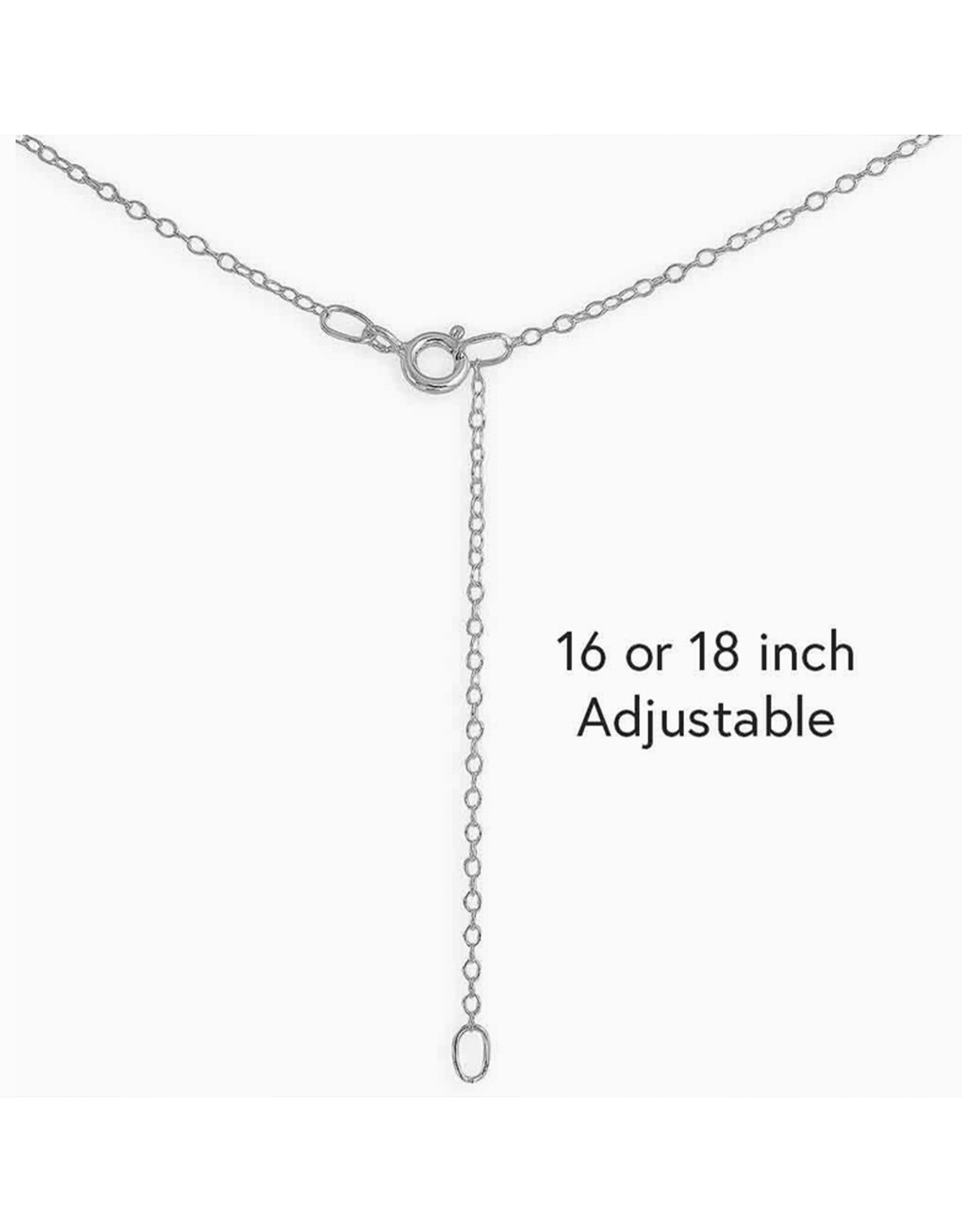 Silver Bear with Bronze Moons Necklace