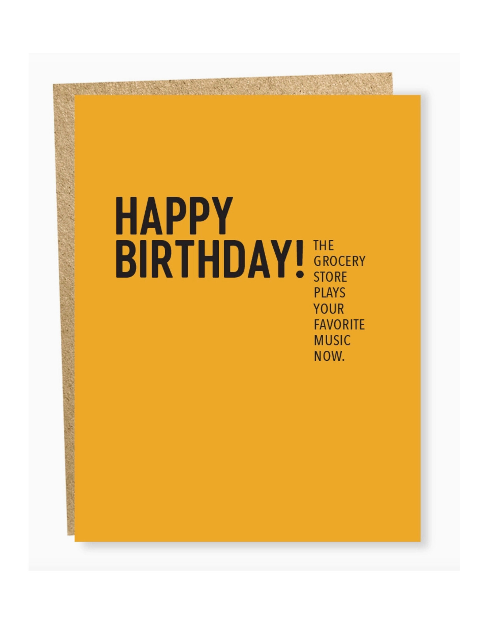 Grocery Store Plays Your Favorite Music Birthday Greeting Card
