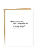 Bigger Salad Bowl Greeting Card