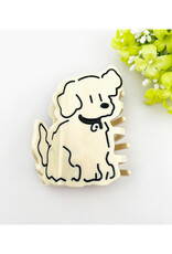 Bells Dog (Beige) Claw Clip