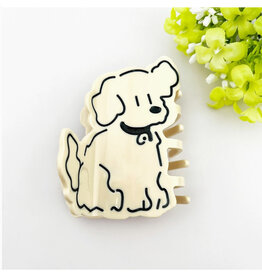 Bells Dog (Beige) Claw Clip Bells Dog (Beige) Claw Clip