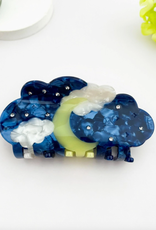 Starry Night Sky Rhinestone Claw Clip