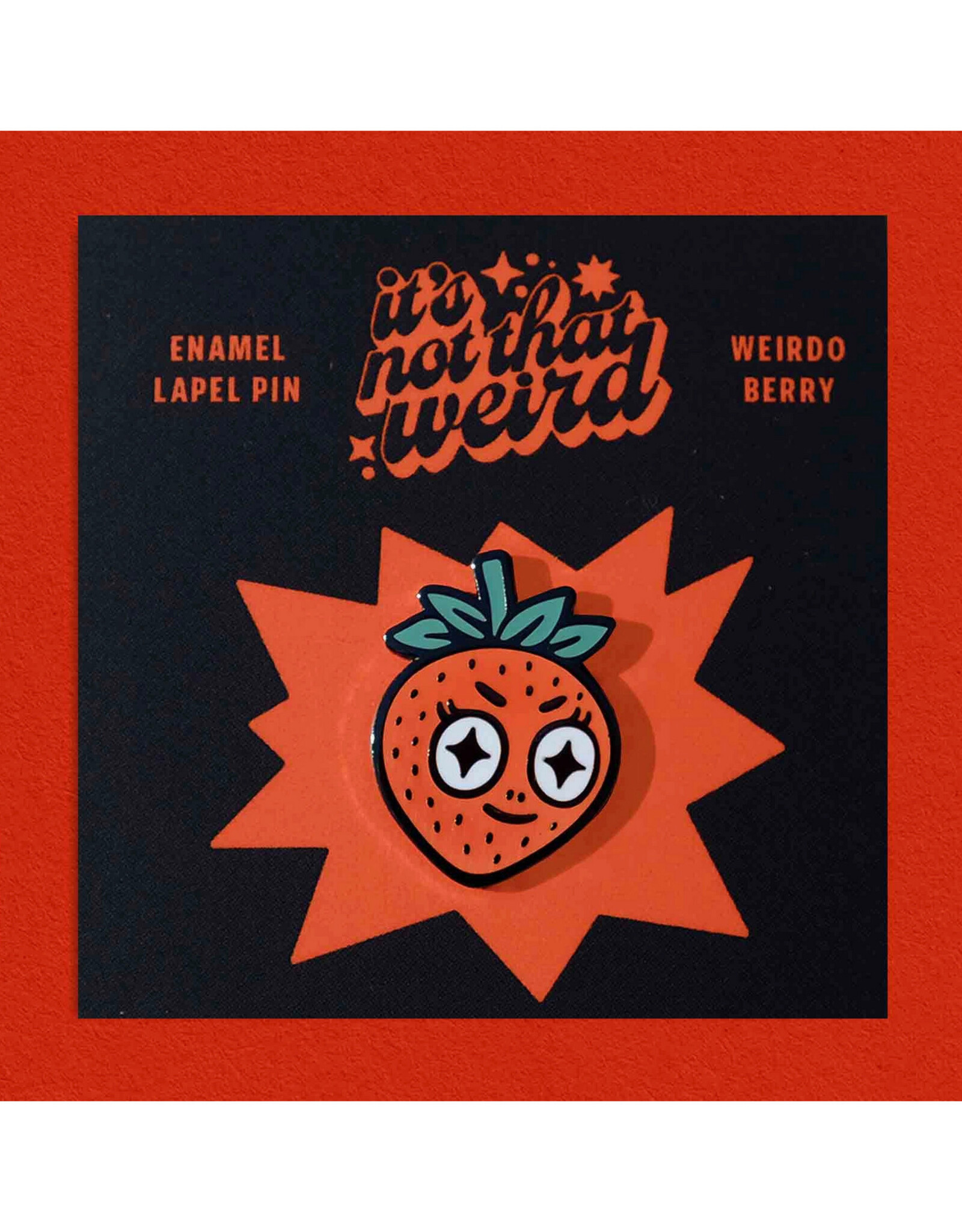 Weirdo Strawberry Enamel Pin