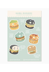 Ghibli Burgers Sticker Sheet