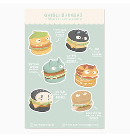Ghibli Burgers Sticker Sheet