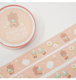 Boba Bear Washi Tape - Pink