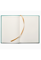 Linear Boxes Suede Journal - Green