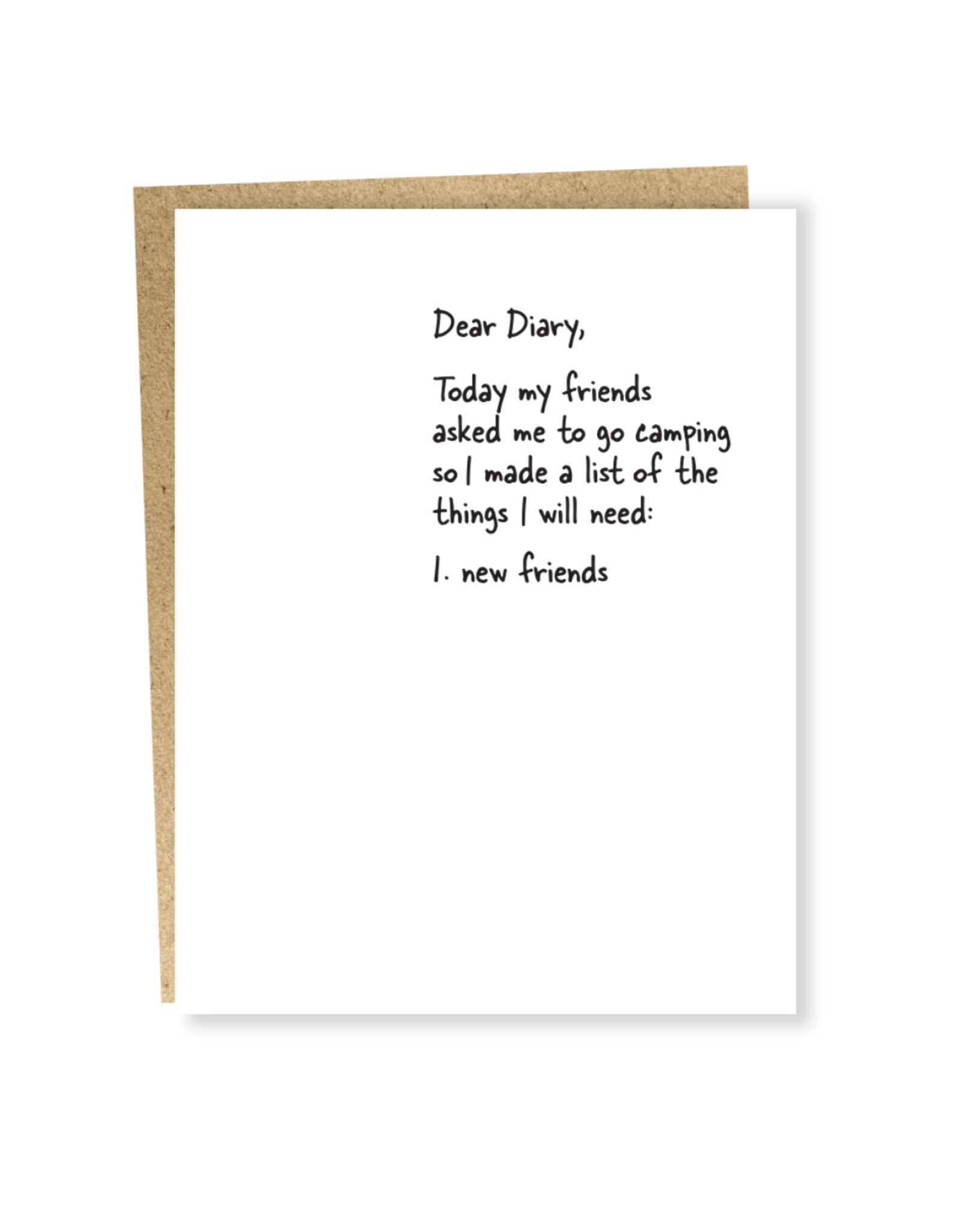 Dear Diary: I Need New Friends Greeting Card