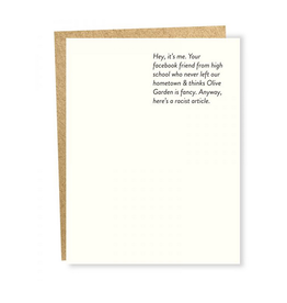 Facebook Friend Greeting Card
