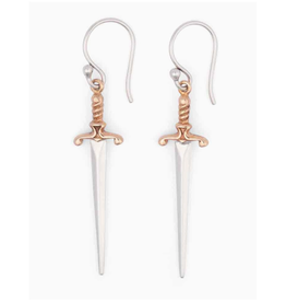 Sterling Silver Dagger Earrings