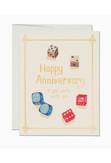 Happy Anniversary Dice Greeting Card