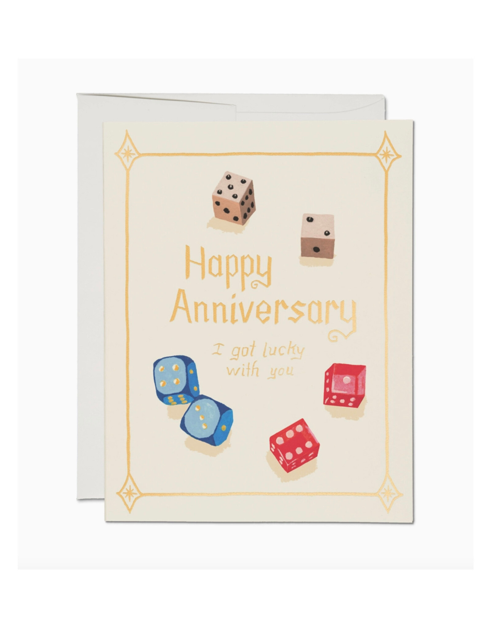 Happy Anniversary Dice Greeting Card