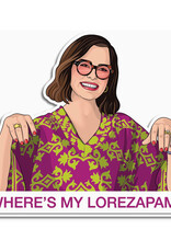 Where's My Lorazepam White Lotus Sticker
