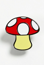 Red Mushroom Emoji Enamel Pin