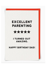 5 Stars Dad Birthday Greeting Card