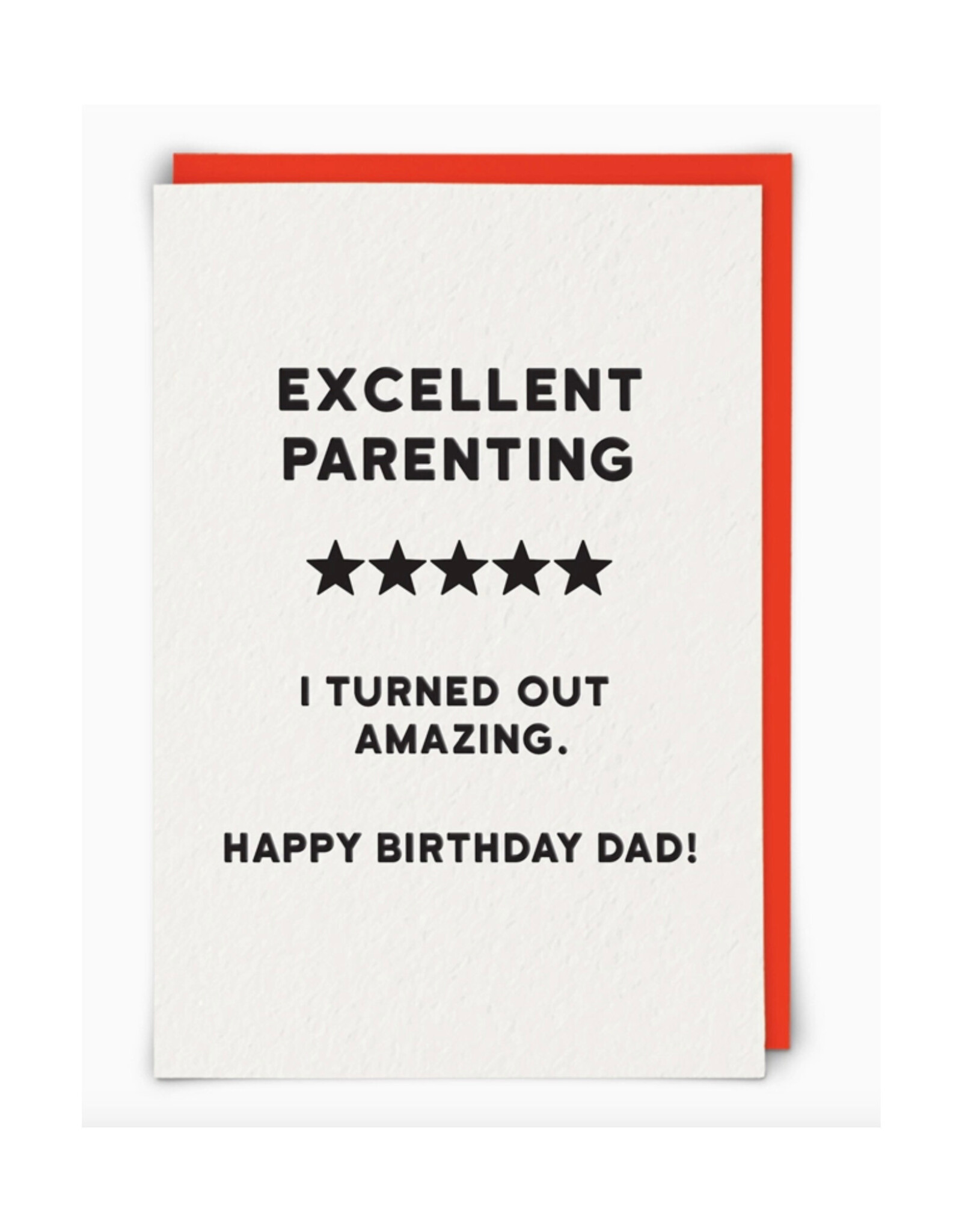 5 Stars Dad Birthday Greeting Card