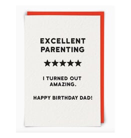 5 Stars Dad Birthday Greeting Card