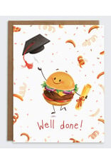 Well Done Burger Grad Greeting Card