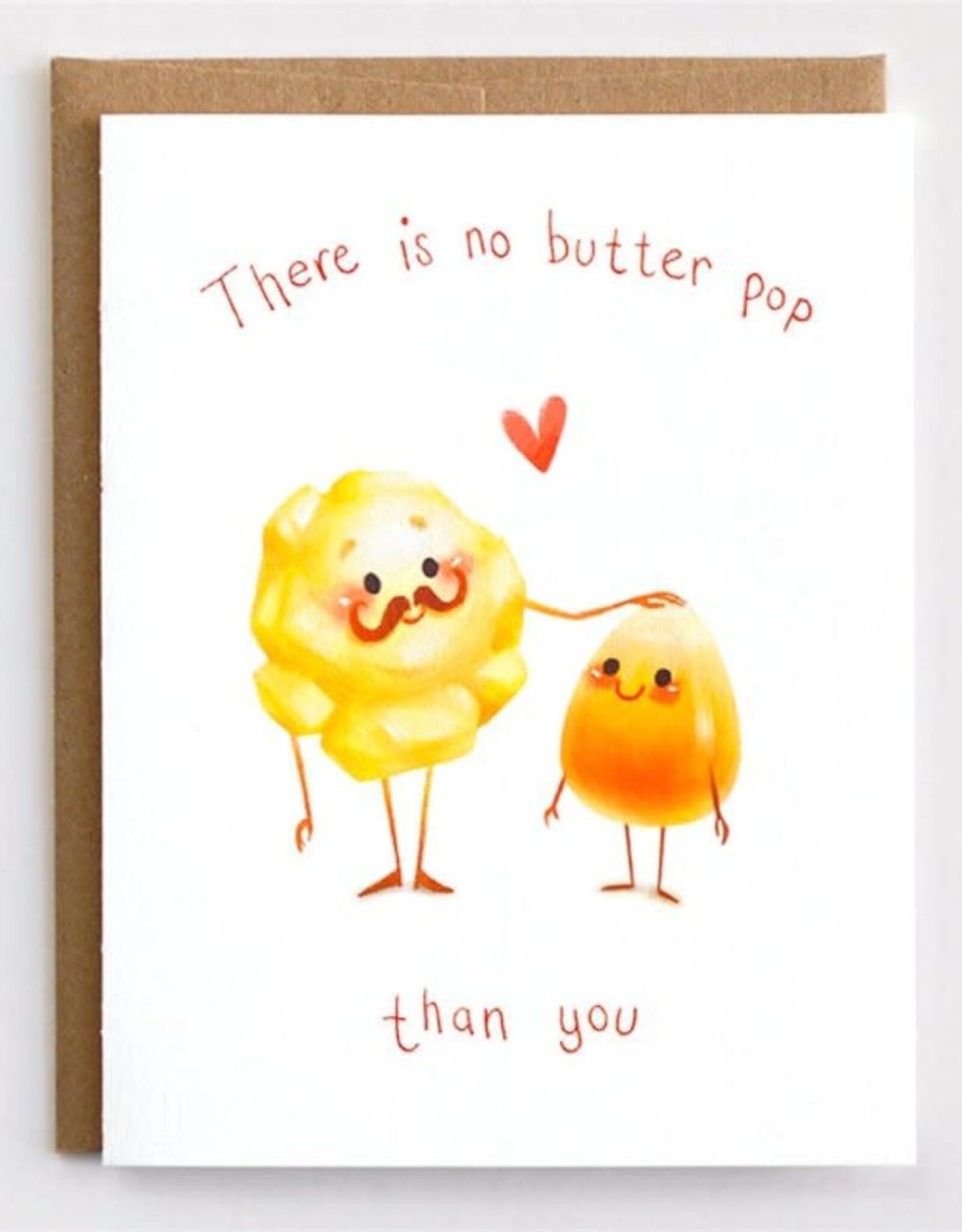 No Butter Pop Greeting Card