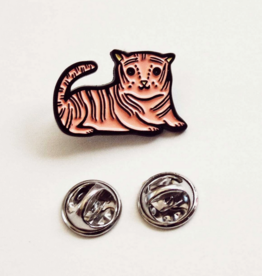 Pink Tiger Enamel Pin