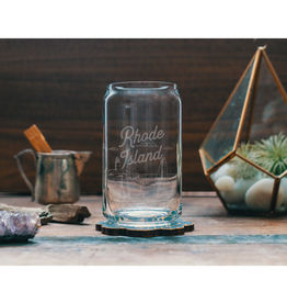Benoit's Design Co. Rhode Island State Beer Can Glass 16oz